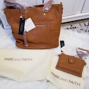 NWT Park and Faith tote and sidekick set